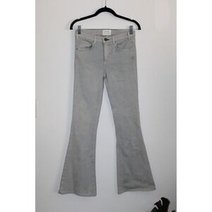 McGuire Women's Light Blue Grey Wash Flare Leg Denim Jeans Style 85D Size 26